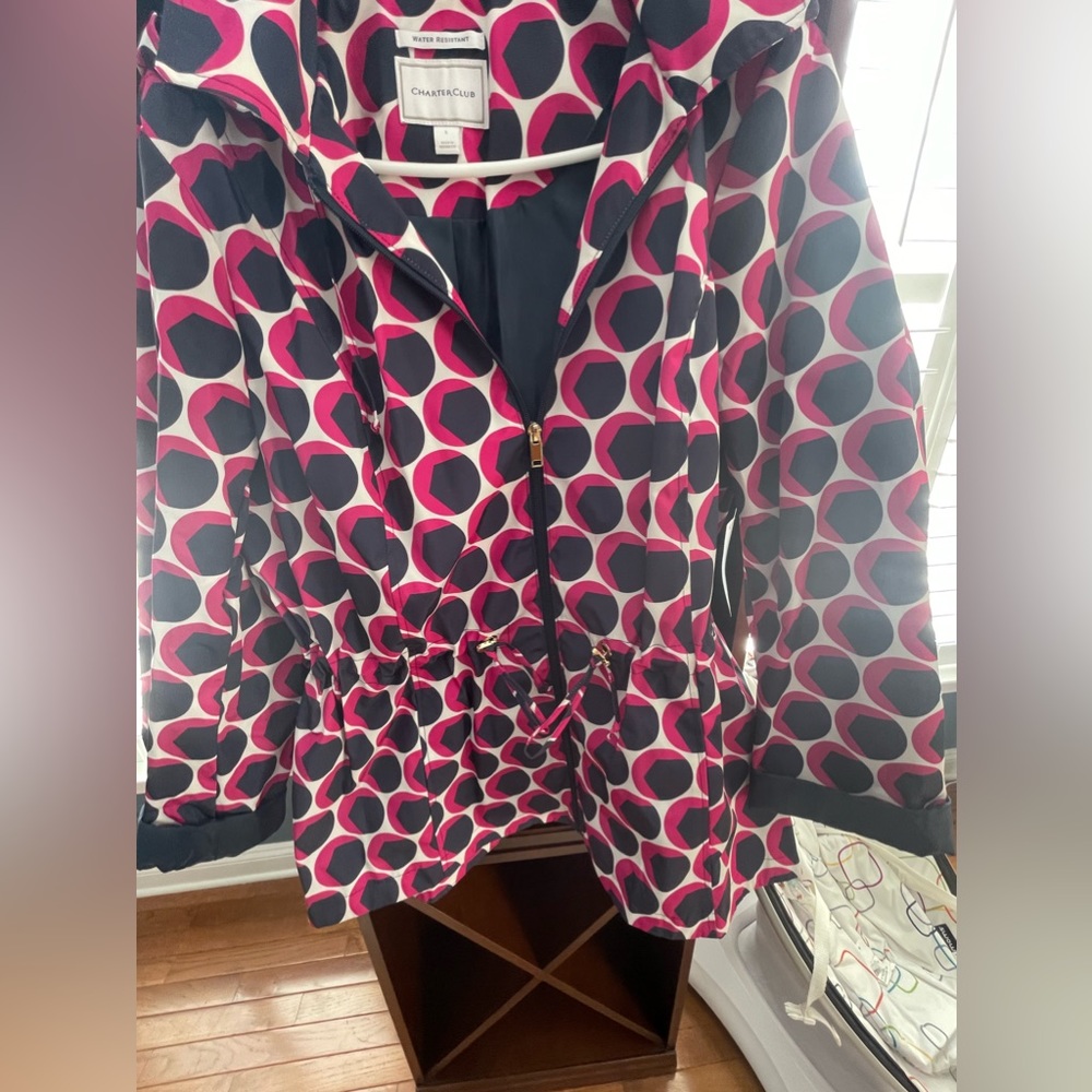 Charter Club hooded rain jacket